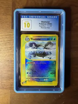 Pokemon Blastoise Expedition Reverse Holo Rare #37 CGC 10 Pristine - Pop 2 - Image 1