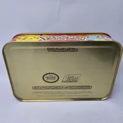 PIKACHU POKEMON 1999 TOPPS METAL RARE EMPTY TIN - Image 5