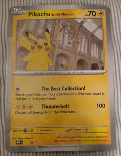 Pokemon TCG Pikachu At The Museum Promo Oversized Card - Jumbo Factory Sealed - Image 1