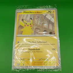 Pokemon Pikachu At The Museum x Natural History London Jumbo Card - Sealed - Image 3