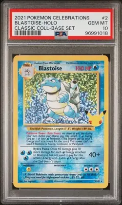 PSA 10 Pokemon Card Lot Celebrations Charizard, Blastoise & Venusaur Starters - Image 4