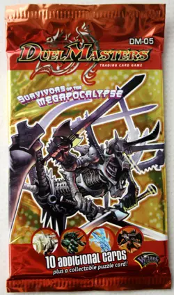 DUEL MASTERS SURVIVORS OF MEGAPOCALYPSE DM 05 CARD GAME SEALED BOOSTER PACK ! - Image 1