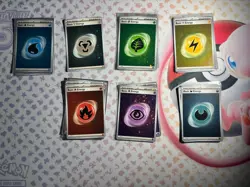 Pokemon 151 Cosmos Holo Energy 27 card Lot With Swirls - Image 1