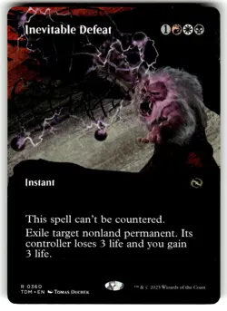 Inevitable Defeat (Borderless) Tarkir: Dragonstorm Regular MTG - Image 1