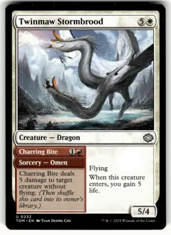 Tarkir: Dragonstorm Magic: The Gathering Twinmaw Stormbrood MTG - Image 1