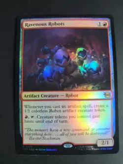 Ravenous Robots (Foil) Rare MTG Ninja Turtles - Image 1