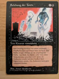 MtG Animate Dead - FBB (German) Revised - Near Mint! - Image 1