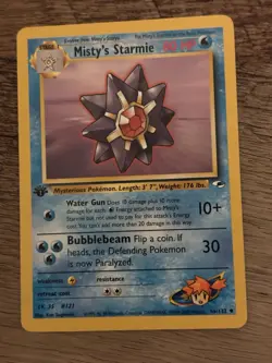 Pokemon TCG Misty's Starmie Gym Heroes 56/132 1st Ed Uncommon Stage 1 80 HP Reg… - Image 1
