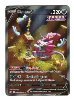 Hoopa V GG53 Crown Zenith Galarian Gallery Full Art Card Pokemon TCG NM - Image 1