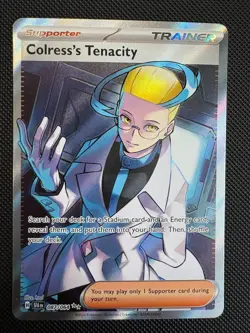 Colress’s Tenacity 087/064 Ultra Rare Holo SV Shrouded Fable NM Pokemon - Image 1