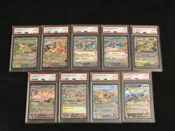Pokemon 2025 Prismatic Evolutions Eeveelution EX Set (9 Total) PSA 10 - Image 1