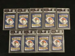 Pokemon 2025 Prismatic Evolutions Eeveelution EX Set (9 Total) PSA 10 - Image 2
