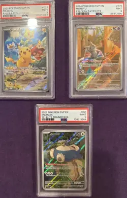 🔥 PSA 9 Promo Lot – Pikachu, Mimikyu & Snorlax | ETB Promos | Pokemon SVP 🔥 - Image 1