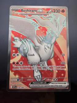 Pokemon TCG Reshiram ex Ultra Rare SV: White Flare 158/086 NM - Image 1