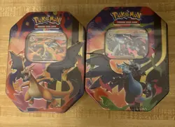 Pokemon Mega Charizard X And Y. Set of 2 Tins - Image 1