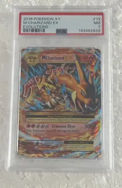 Pokemon 2016 XY M Charizard EX Evolutions 13/106 PSA 7 New Slab - Image 1