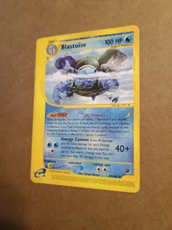 Pokemon Blastoise Expedition 37/165 Regular Rare - Image 3