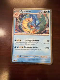 Pokemon SV02: Paldea Evolved #043/193 Gyarados Cosmos Holo Rare NM LP - Image 1