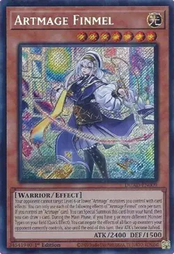 Artmage Finmel DUAD-EN009 Secret Rare Duelist's Advance NM 1st Ed YUGIOH - Image 1