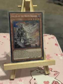 Fallen of the White Dragon BPRO-EN024 Secret Rare Near Mint 1st Ed Yugioh - Image 1