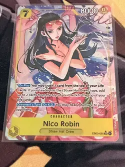 One Piece Nico Robin SR Alt Art AA EB03-055 Heroines edition English Fresh Pull - Image 1