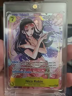 One Piece Nico Robin SR Alt Art AA EB03-055 Heroines edition English - Image 1