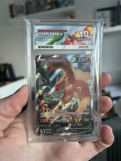 ACE Perfect 10 Charizard V 154 Alt Art Brilliant Stars Ace Label Graded Card - Image 1