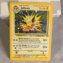 Jolteon Holo Rare Jungle Card 4/64 English Unlimited 1999 - Image 1
