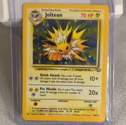 Jolteon Holo Rare Jungle Card 4/64 English Unlimited 1999 - Image 3
