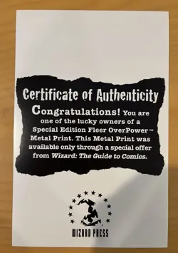 Marvel OverPower Card Game Special Edition Metal Print Venom vs. Gambit - Wizard - Image 3