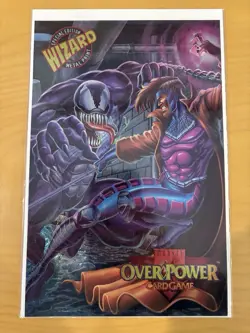 Marvel OverPower Card Game Special Edition Metal Print Venom vs. Gambit - Wizard - Image 1