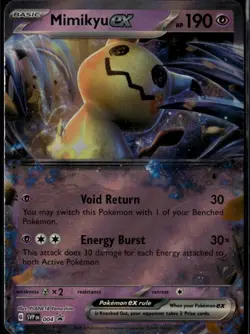 Mimikyu ex Promo SV: Scarlet & Violet Promo Cards 004 Psychic Holofoil Pokemon C - Image 1