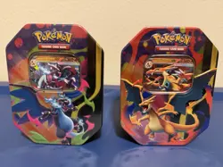 Pokemon Mega Charizard X and Y Tins - Image 1