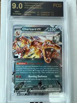 Charizard ex 125/197 Prize Pack Pokemon Play! 2024-25 FCG 9 MINT - Image 1