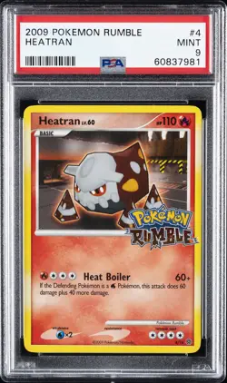 2009 POKEMON RUMBLE #4 HEATRAN PSA 9 - Image 1