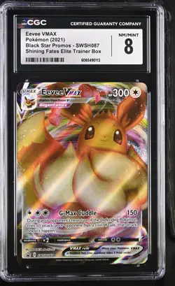 EEVEE VMAX SWSH087 SHINING FATES ELITE TRAINER BOX POKEMON CGC 8 NM/MINT - Image 1