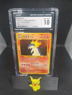 Cgc 10 2000 Typhlosion Holo 157 Neo Genesis Premium File Pokemon Japanese Mint - Image 1