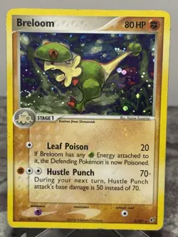 Pokemon TCG Breloom 3/107 EX Deoxys Holo Rare Card - HP - Image 1