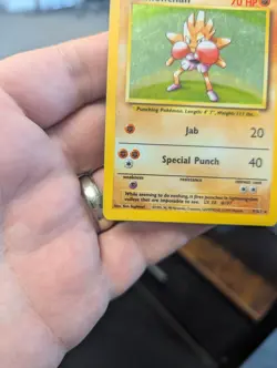 Pokemon TCG Hitmonchan Base Set Holo Rare Card 7/102 - Image 4