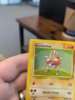 Pokemon TCG Hitmonchan Base Set Holo Rare Card 7/102 - Image 5