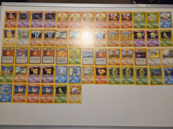 Pokemon base set 57 cards, 8 base set 2 cards, 6 first edition cards fair con. - Image 1