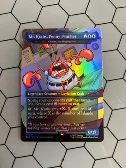 MTG | SpongeBob SL | Mr. Krabs, Penny Pincher (1927) | 🌈🌟Rainbow Foil 🌟🌈 - Image 1