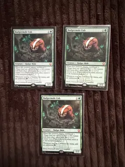 Badgermole Cub (Non-foil) x 3 MTG NM Avatar The Last Airbender - Image 1