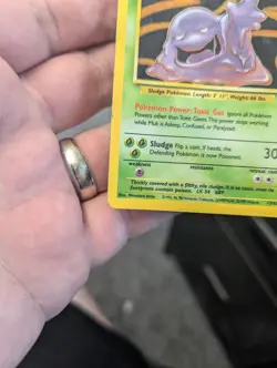 Pokemon TCG Muk Fossil Holo Rare Card 13/62 - Image 4