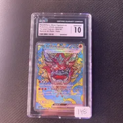 2024 POKEMON JPN SV8A-TERASTAL FEST EX #204 HEARTHFLAME MASK OGERPON EX CGC 10 - Image 1