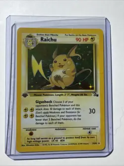 1st Edition RAICHU 14/62 1999 Pokemon Fossil NEVER PLAYED!! 🔥🔥🔥 - Image 1