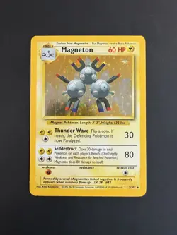 Magneton Holo Base Set Pokemon 9/102 Rare WOTC English Excellent - Image 1