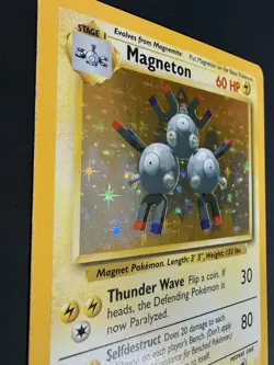 Magneton Holo Base Set Pokemon 9/102 Rare WOTC English Excellent - Image 3