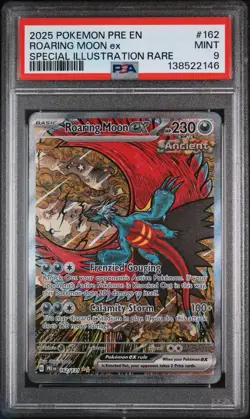 2025 POKEMON PRE EN-PRISMATIC EVOLUTIONS #162 ROARING MOON EX SIR PSA 10 - Image 1