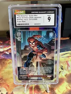 Weiss Schwarz MARVEL Vol.2 "The Amazing" Spider-Man MAR/S113-059 SR Cgc 9 Graded - Image 1